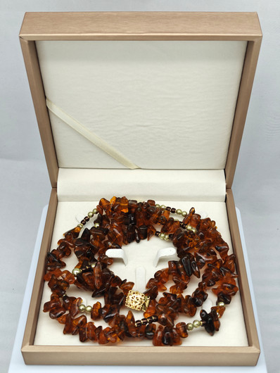 Vintage Baltic Amber necklace 71 cm