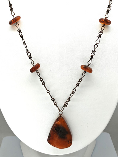 Vintage Baltic Amber necklace 37 cm