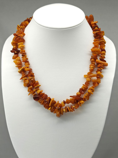 Vintage Baltic amber necklace 130cm