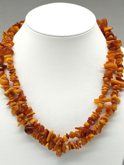 Vintage Baltic amber necklace 130cm