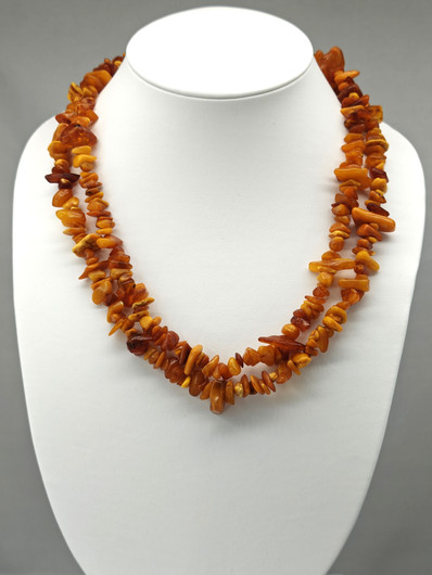Vintage Baltic amber necklace 130cm