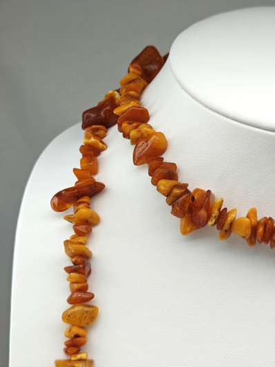 Vintage Baltic amber necklace 130cm