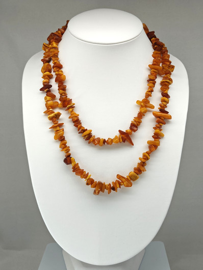 Vintage Baltic amber necklace 130cm