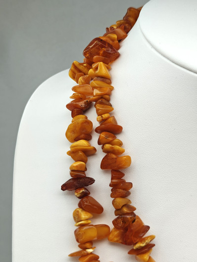 Vintage Baltic amber necklace 130cm