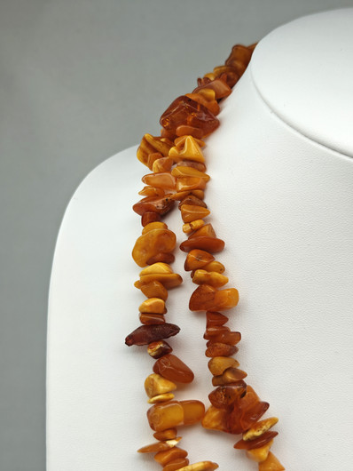 Vintage Baltic amber necklace 130cm