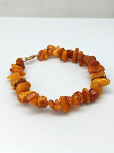 Vintage Baltic Amber set of necklace and bracelet