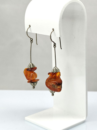 Vintage Baltic amber earrings