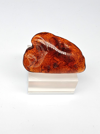Vintage Baltic amber brooch