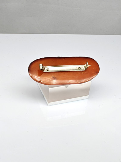 Vintage Baltic amber brooch