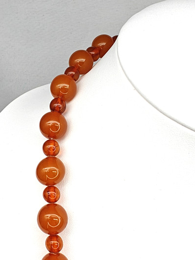 Vintage Baltic amber necklace 80 cm