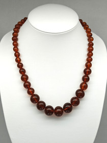 Vintage Itä-meren meripihka kaulakoru 62 cm