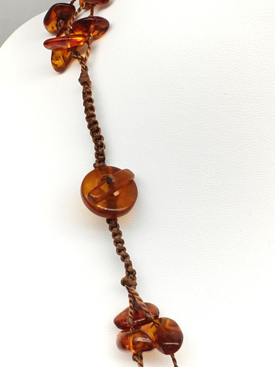 Vintage Baltic Amber necklace 62 cm