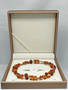 Unique Vintage Baltic Amber necklace 84 cm