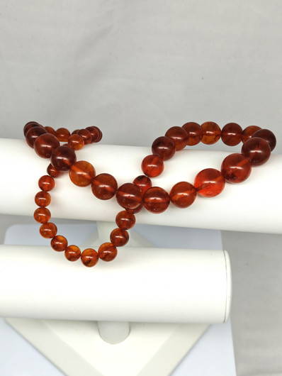 Vintage Baltic amber necklace 56 cm