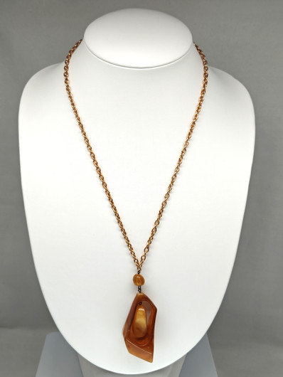 Vintage Baltic Amber necklace 64 cm