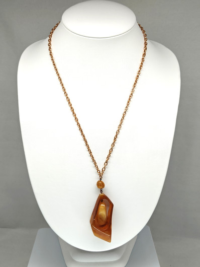 Vintage Baltic Amber necklace 64 cm