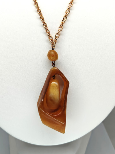Vintage Baltic Amber necklace 64 cm