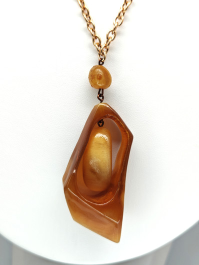 Vintage Baltic Amber necklace 64 cm
