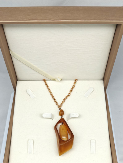Vintage Baltic Amber necklace 64 cm