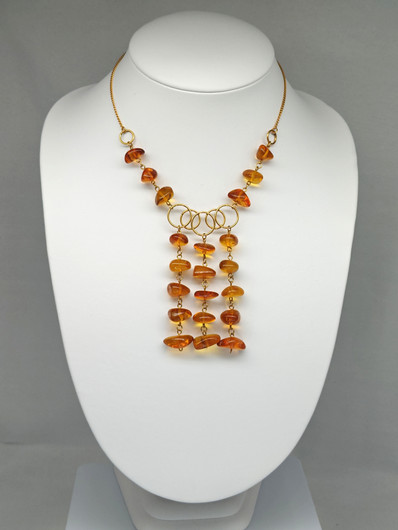 Vintage Baltic Amber necklace 46 cm