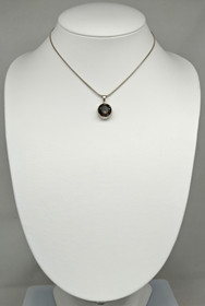 Vintage silver quartz necklace