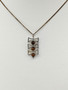 Vintage silver necklace with tiger eye