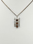 Vintage silver necklace with tiger eye