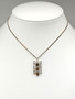 Vintage silver necklace with tiger eye