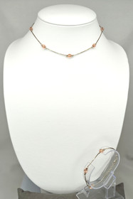 Vintage silver set of bracelet and necklace