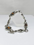 Vintage set of bracelet and necklace with tiger eye
