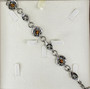 Vintage set of bracelet and necklace with tiger eye