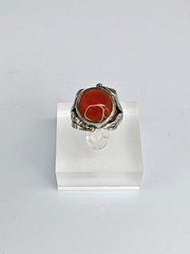 Vintage silver ring with stone