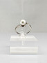 Vintage pearl silver ring  