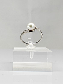 Vintage pearl silver ring  