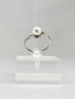 Vintage pearl silver ring  