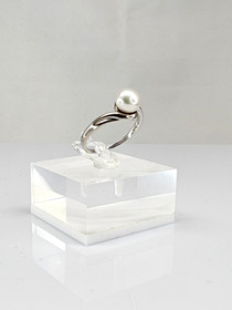 Vintage pearl silver ring  