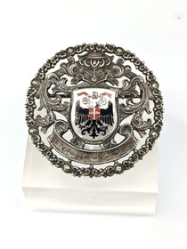 Vintage hopeinen rintakoru Itävallasta