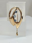 Vintage topaz spinel brooch