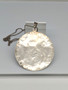 Vintage big silver pendant with chain
