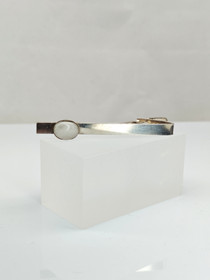 Vintage silver tie pin with quartz