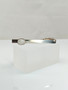 Vintage silver tie pin with quartz