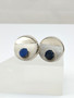 Vintage silver cufflinks with spectrolite
