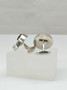 Vintage silver cufflinks with spectrolite