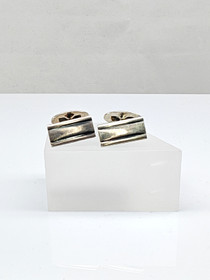 Vintage hopeiset kalvosinnapit 