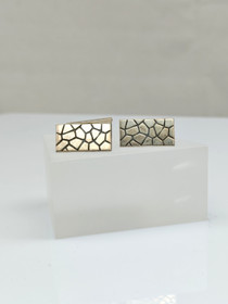 Vintage hopeiset kalvosinnapit 