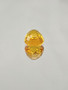 Amber (Burmite) 14 x 11 mm / 3,21 ct oval with certificate