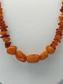 Vintage Itä-meren Meripihka helmet 76cm