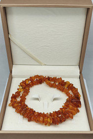 Vintage Itä-meren Meripihka helmet 74cm