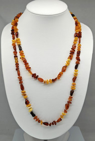 Vintage Baltic Amber extra long necklace 145cm