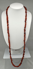 Vintage Itä-meren Meripihka erittäin pitkät helmet 112 cm